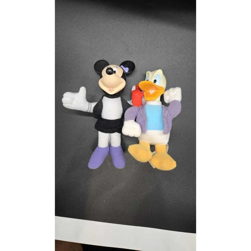 VINTAGE Disney House of Mouse Minnie & Donald‎ Plush Figure McDonalds Toy Lot
